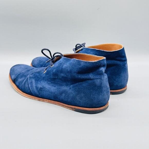 Opening Ceremony Boots Mens 10 Blue Suede Chukka Ankle Lace Up Casual Shoes main image 4